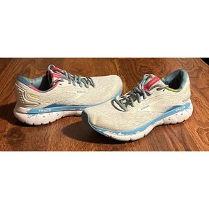 Brooks Trace 2 Womens Running Shoes White Blue Tie Dye Size 8